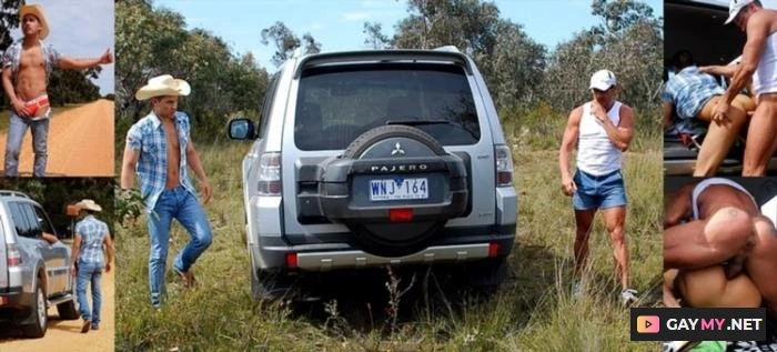 Fucking in the Australian Outback Chad Lucas and Troy Westons roadside hook up (SD)