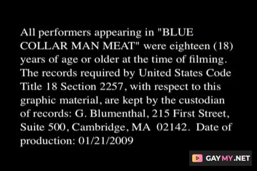 Blue Collar Man Meat (DVDRip) bareback, amateur
