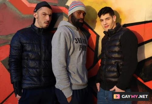 Bastian get filled by 2 dudes (HD 720p)
