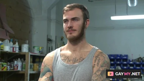 Mechanic edged by his own tools (HD)